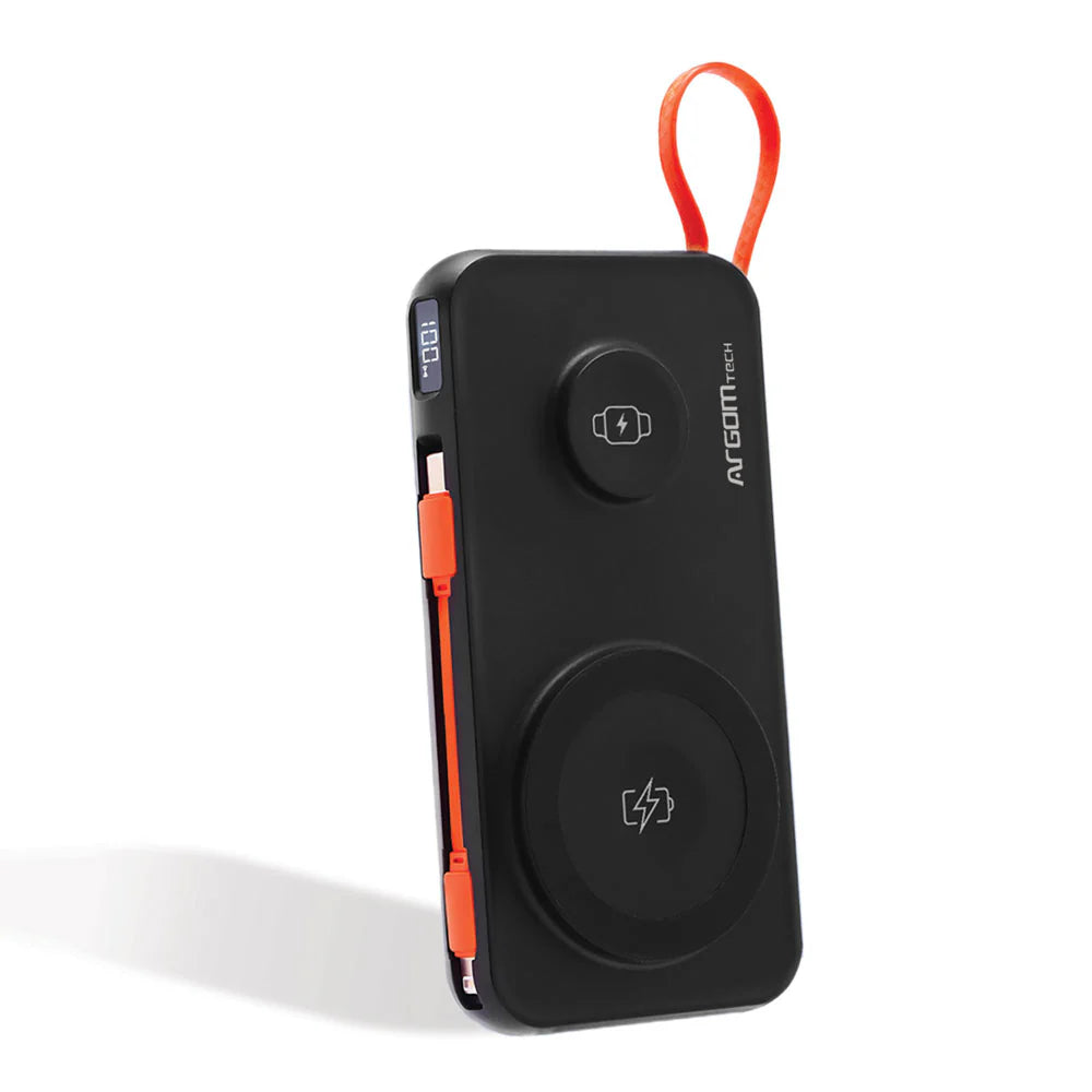 ARGOM POWER BANK MAGNETIC 4 IN 1 10000MAH WITH BULT IN CABLE