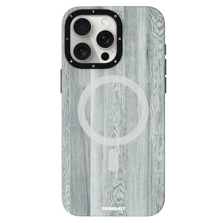 Case YOUNGKIT Wooden Texture  15 Pro Max