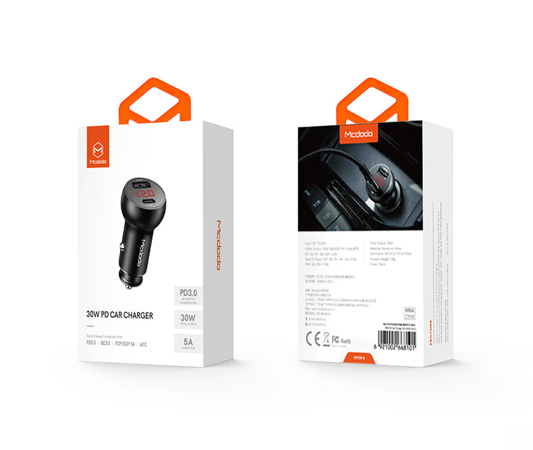 Mcdodo 30w PD Car Charger