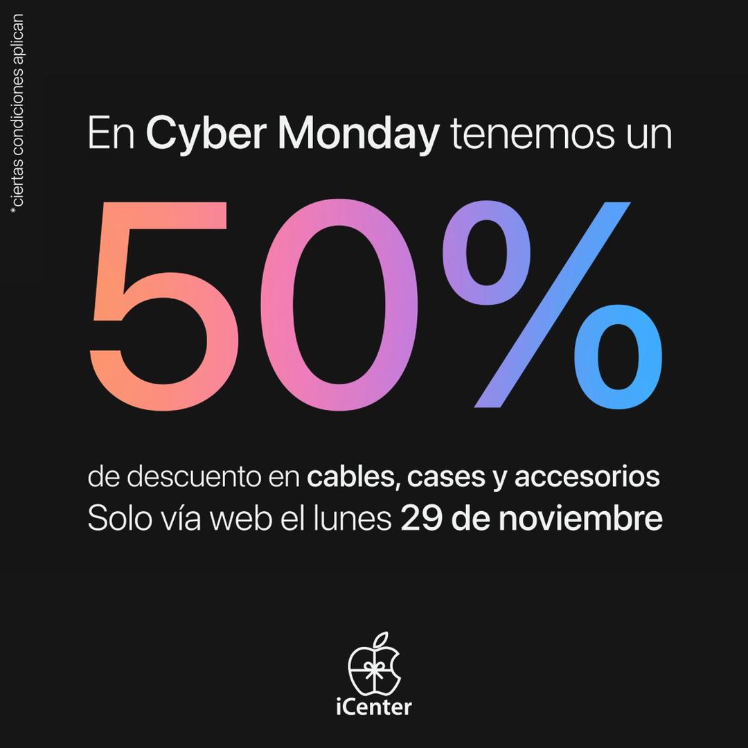 Accesorios Cyber Monday 50%