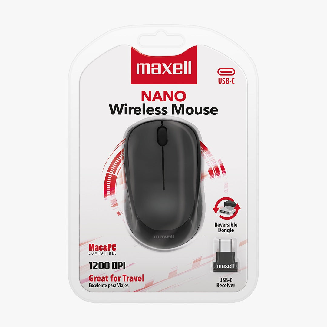 Maxell NANO MOUSE WIELESS USB C 1200DPI
