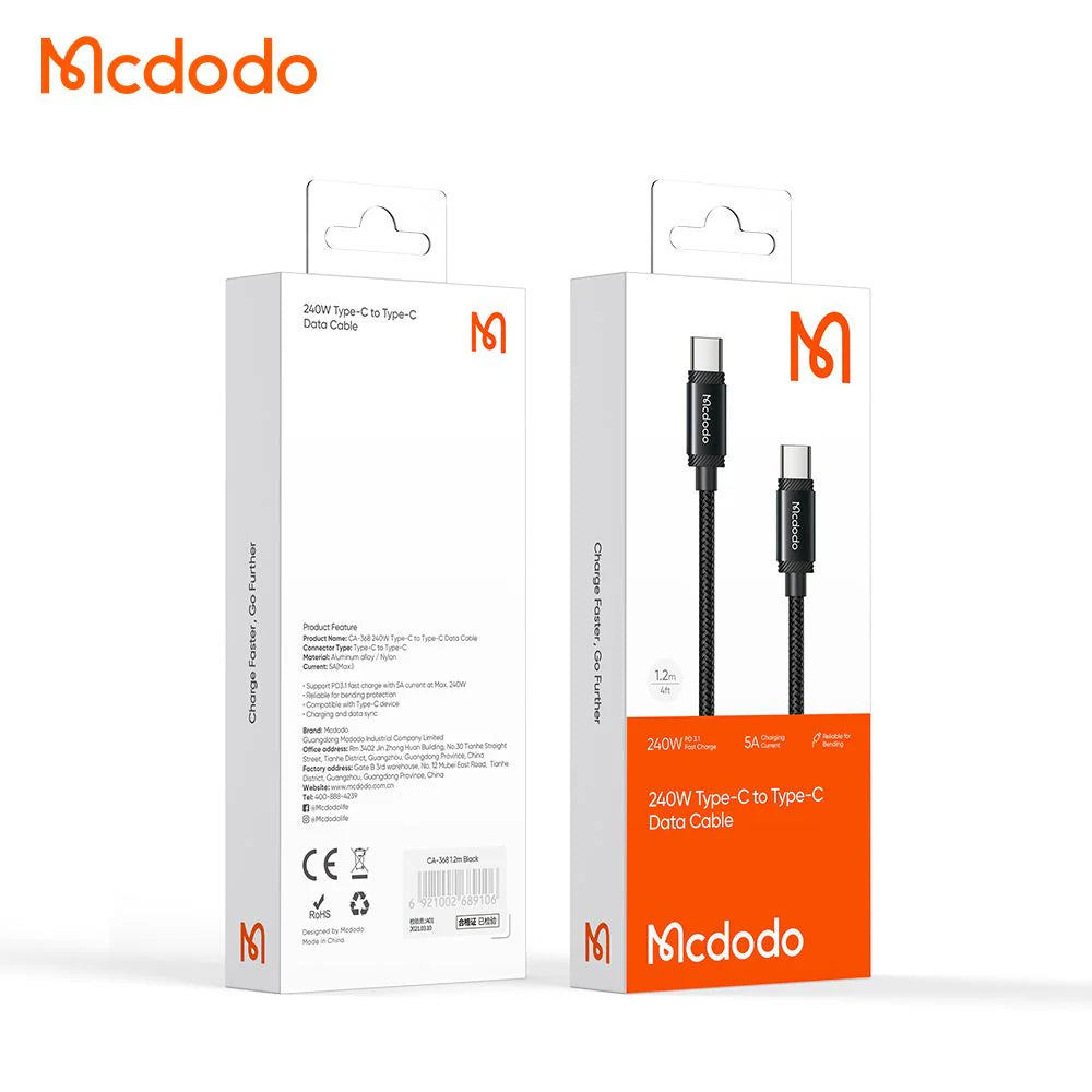 Mcdodo 240W Type-C to Type-C Data